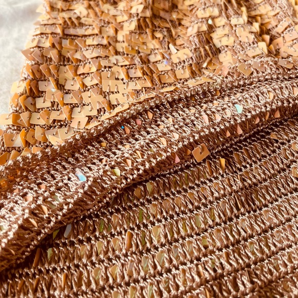 Party Peach knitted sequenced top - Picture 4 of 5